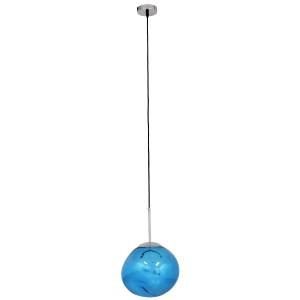 glo-01463-01463_3 GLOBOSTAR® DIXAR 01463 ΜΟΝΤΕΡΝΟ ΚΡΕΜΑΣΤΟ ΦΩΤΙΣΤΙΚΟ ΜΠΑΛΑ ΜΟΝΟΦΩΤΟ 1 X E27 IP20 ΜΠΛΕ ΓΥΑΛΙ 