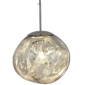 glo-01464-01464_2 GLOBOSTAR® DIXAR 01464 ΜΟΝΤΕΡΝΟ ΚΡΕΜΑΣΤΟ ΦΩΤΙΣΤΙΚΟ ΜΠΑΛΑ ΜΟΝΟΦΩΤΟ 1 X E27 IP20 ΑΣΗΜΙ ΓΥΑΛΙ