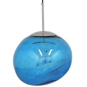 glo-01467-01467_0 GLOBOSTAR® DIXAR 01467 ΜΟΝΤΕΡΝΟ ΚΡΕΜΑΣΤΟ ΦΩΤΙΣΤΙΚΟ ΜΠΑΛΑ ΜΟΝΟΦΩΤΟ 1 X E27 IP20 ΜΠΛΕ ΓΥΑΛΙ 