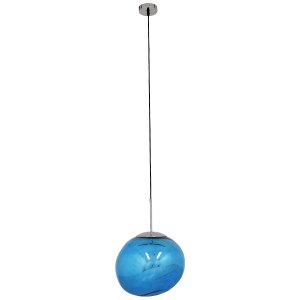 glo-01467-01467_3 GLOBOSTAR® DIXAR 01467 ΜΟΝΤΕΡΝΟ ΚΡΕΜΑΣΤΟ ΦΩΤΙΣΤΙΚΟ ΜΠΑΛΑ ΜΟΝΟΦΩΤΟ 1 X E27 IP20 ΜΠΛΕ ΓΥΑΛΙ 