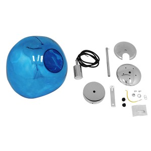 glo-01467-01467_7 GLOBOSTAR® DIXAR 01467 ΜΟΝΤΕΡΝΟ ΚΡΕΜΑΣΤΟ ΦΩΤΙΣΤΙΚΟ ΜΠΑΛΑ ΜΟΝΟΦΩΤΟ 1 X E27 IP20 ΜΠΛΕ ΓΥΑΛΙ 