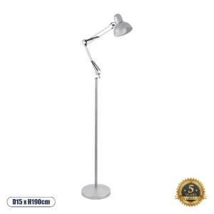 glo-01469-01469_0_ GLOBOSTAR® AUDREY 01469 VINTAGE ΕΠΙΔΑΠΕΔΙΟ ΦΩΤΙΣΤΙΚΟ ΜΟΝΟΦΩΤΟ 1 X E27 IP20 ΑΣΗΜΙ ΜΕΤΑΛΛΟ -