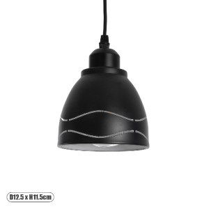glo-01477-01477_0 GLOBOSTAR® COOLIE 01477 ΜΟΝΤΕΡΝΟ ΚΡΕΜΑΣΤΟ ΦΩΤΙΣΤΙΚΟ ΜΟΝΟΦΩΤΟ ΚΑΜΠΑΝΑ 1 X E27 IP20 ΜΑΥΡΟ & 