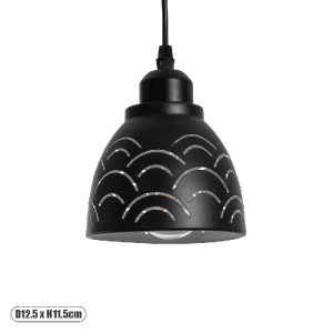 glo-01482-01482_0 GLOBOSTAR® COOLIE 01482 ΜΟΝΤΕΡΝΟ ΚΡΕΜΑΣΤΟ ΦΩΤΙΣΤΙΚΟ ΜΟΝΟΦΩΤΟ ΚΑΜΠΑΝΑ 1 X E27 IP20 ΜΑΥΡΟ & 