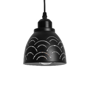 glo-01482-01482_2 GLOBOSTAR® COOLIE 01482 ΜΟΝΤΕΡΝΟ ΚΡΕΜΑΣΤΟ ΦΩΤΙΣΤΙΚΟ ΜΟΝΟΦΩΤΟ ΚΑΜΠΑΝΑ 1 X E27 IP20 ΜΑΥΡΟ & 