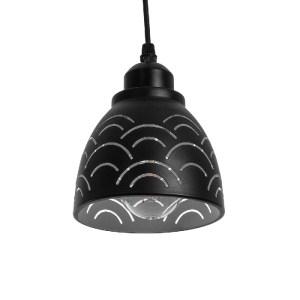 glo-01482-01482_6 GLOBOSTAR® COOLIE 01482 ΜΟΝΤΕΡΝΟ ΚΡΕΜΑΣΤΟ ΦΩΤΙΣΤΙΚΟ ΜΟΝΟΦΩΤΟ ΚΑΜΠΑΝΑ 1 X E27 IP20 ΜΑΥΡΟ & 