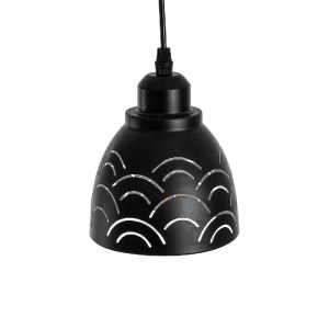 glo-01482-01482_7 GLOBOSTAR® COOLIE 01482 ΜΟΝΤΕΡΝΟ ΚΡΕΜΑΣΤΟ ΦΩΤΙΣΤΙΚΟ ΜΟΝΟΦΩΤΟ ΚΑΜΠΑΝΑ 1 X E27 IP20 ΜΑΥΡΟ & 