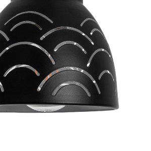 glo-01482-01482_8 GLOBOSTAR® COOLIE 01482 ΜΟΝΤΕΡΝΟ ΚΡΕΜΑΣΤΟ ΦΩΤΙΣΤΙΚΟ ΜΟΝΟΦΩΤΟ ΚΑΜΠΑΝΑ 1 X E27 IP20 ΜΑΥΡΟ & 