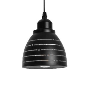 glo-01483-01483_2 GLOBOSTAR® COOLIE 01483 ΜΟΝΤΕΡΝΟ ΚΡΕΜΑΣΤΟ ΦΩΤΙΣΤΙΚΟ ΜΟΝΟΦΩΤΟ ΚΑΜΠΑΝΑ 1 X E27 IP20 ΜΑΥΡΟ & 