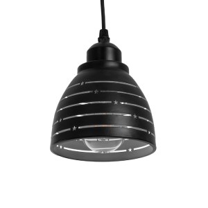 glo-01483-01483_6 GLOBOSTAR® COOLIE 01483 ΜΟΝΤΕΡΝΟ ΚΡΕΜΑΣΤΟ ΦΩΤΙΣΤΙΚΟ ΜΟΝΟΦΩΤΟ ΚΑΜΠΑΝΑ 1 X E27 IP20 ΜΑΥΡΟ & 