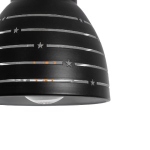 glo-01483-01483_8 GLOBOSTAR® COOLIE 01483 ΜΟΝΤΕΡΝΟ ΚΡΕΜΑΣΤΟ ΦΩΤΙΣΤΙΚΟ ΜΟΝΟΦΩΤΟ ΚΑΜΠΑΝΑ 1 X E27 IP20 ΜΑΥΡΟ & 