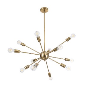glo-01485-01485_4 GLOBOSTAR® MILANO 01485 ΜΟΝΤΕΡΝΟ ΦΩΤΙΣΤΙΚΟ ΟΡΟΦΗΣ ΠΛΕΓΜΑ ΠΟΛΥΦΩΤΟ 12 X E27 IP20 ΧΡΥΣΟ ΜΕΤΑ