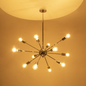glo-01487-01487_3 GLOBOSTAR® MILANO 01487 ΜΟΝΤΕΡΝΟ ΦΩΤΙΣΤΙΚΟ ΟΡΟΦΗΣ ΠΛΕΓΜΑ ΠΟΛΥΦΩΤΟ 12 X E27 IP20 ΑΣΗΜΙ ΜΕΤΑ