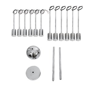 glo-01487-01487_8 GLOBOSTAR® MILANO 01487 ΜΟΝΤΕΡΝΟ ΦΩΤΙΣΤΙΚΟ ΟΡΟΦΗΣ ΠΛΕΓΜΑ ΠΟΛΥΦΩΤΟ 12 X E27 IP20 ΑΣΗΜΙ ΜΕΤΑ