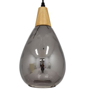 glo-01489-01489_0 GLOBOSTAR® NOAH 01489 ΜΟΝΤΕΡΝΟ ΚΡΕΜΑΣΤΟ ΦΩΤΙΣΤΙΚΟ ΑΝΑΡΤΗΣΗ ΜΟΝΟΦΩΤΟ 1 X E27 IP20 ΓΚΡΙ ΓΥΑΛ