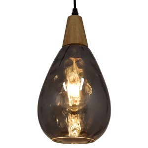 glo-01489-01489_2 GLOBOSTAR® NOAH 01489 ΜΟΝΤΕΡΝΟ ΚΡΕΜΑΣΤΟ ΦΩΤΙΣΤΙΚΟ ΑΝΑΡΤΗΣΗ ΜΟΝΟΦΩΤΟ 1 X E27 IP20 ΓΚΡΙ ΓΥΑΛ