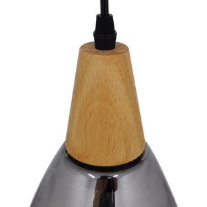glo-01489-01489_7 GLOBOSTAR® NOAH 01489 ΜΟΝΤΕΡΝΟ ΚΡΕΜΑΣΤΟ ΦΩΤΙΣΤΙΚΟ ΑΝΑΡΤΗΣΗ ΜΟΝΟΦΩΤΟ 1 X E27 IP20 ΓΚΡΙ ΓΥΑΛ