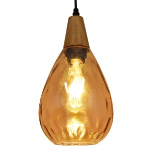 glo-01490-01490_2 GLOBOSTAR® NOAH 01490 ΜΟΝΤΕΡΝΟ ΚΡΕΜΑΣΤΟ ΦΩΤΙΣΤΙΚΟ ΑΝΑΡΤΗΣΗ ΜΟΝΟΦΩΤΟ 1 X E27 IP20 ΜΕΛΙ ΓΥΑΛ
