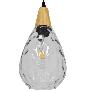 glo-01491-01491_0 GLOBOSTAR® NOAH 01491 ΜΟΝΤΕΡΝΟ ΚΡΕΜΑΣΤΟ ΦΩΤΙΣΤΙΚΟ ΑΝΑΡΤΗΣΗ ΜΟΝΟΦΩΤΟ 1 X E27 IP20 ΔΙΑΦΑΝΟ Γ