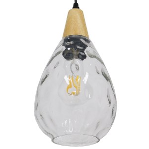 glo-01491-01491_6 GLOBOSTAR® NOAH 01491 ΜΟΝΤΕΡΝΟ ΚΡΕΜΑΣΤΟ ΦΩΤΙΣΤΙΚΟ ΑΝΑΡΤΗΣΗ ΜΟΝΟΦΩΤΟ 1 X E27 IP20 ΔΙΑΦΑΝΟ Γ