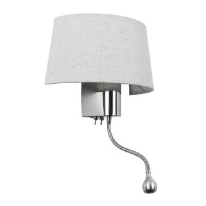 glo-01493-01493_0 GLOBOSTAR® ELEGANT 01493 ΜΟΝΤΕΡΝΟ ΕΠΙΤΟΙΧΙΟ ΦΩΤΙΣΤΙΚΟ ΑΠΛΙΚΑ ΜΕ LED ΒΡΑΧΙΟΝΑ ΔΙΦΩΤΟ 1 X E2