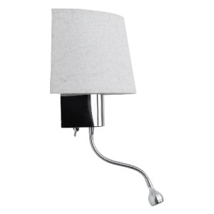 glo-01493-01493_3 GLOBOSTAR® ELEGANT 01493 ΜΟΝΤΕΡΝΟ ΕΠΙΤΟΙΧΙΟ ΦΩΤΙΣΤΙΚΟ ΑΠΛΙΚΑ ΜΕ LED ΒΡΑΧΙΟΝΑ ΔΙΦΩΤΟ 1 X E2