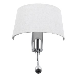 glo-01493-01493_5 GLOBOSTAR® ELEGANT 01493 ΜΟΝΤΕΡΝΟ ΕΠΙΤΟΙΧΙΟ ΦΩΤΙΣΤΙΚΟ ΑΠΛΙΚΑ ΜΕ LED ΒΡΑΧΙΟΝΑ ΔΙΦΩΤΟ 1 X E2