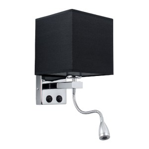 glo-01494-01494_0 GLOBOSTAR® ELEGANT 01494 ΜΟΝΤΕΡΝΟ ΕΠΙΤΟΙΧΙΟ ΦΩΤΙΣΤΙΚΟ ΑΠΛΙΚΑ ΜΕ LED ΒΡΑΧΙΟΝΑ ΔΙΦΩΤΟ 1 X E2