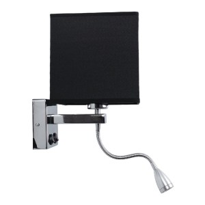 glo-01494-01494_3 GLOBOSTAR® ELEGANT 01494 ΜΟΝΤΕΡΝΟ ΕΠΙΤΟΙΧΙΟ ΦΩΤΙΣΤΙΚΟ ΑΠΛΙΚΑ ΜΕ LED ΒΡΑΧΙΟΝΑ ΔΙΦΩΤΟ 1 X E2