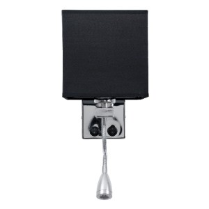 glo-01494-01494_4 GLOBOSTAR® ELEGANT 01494 ΜΟΝΤΕΡΝΟ ΕΠΙΤΟΙΧΙΟ ΦΩΤΙΣΤΙΚΟ ΑΠΛΙΚΑ ΜΕ LED ΒΡΑΧΙΟΝΑ ΔΙΦΩΤΟ 1 X E2