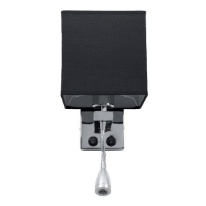 glo-01494-01494_5 GLOBOSTAR® ELEGANT 01494 ΜΟΝΤΕΡΝΟ ΕΠΙΤΟΙΧΙΟ ΦΩΤΙΣΤΙΚΟ ΑΠΛΙΚΑ ΜΕ LED ΒΡΑΧΙΟΝΑ ΔΙΦΩΤΟ 1 X E2