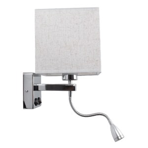 glo-01495-01495_3 GLOBOSTAR® ELEGANT 01495 ΜΟΝΤΕΡΝΟ ΕΠΙΤΟΙΧΙΟ ΦΩΤΙΣΤΙΚΟ ΑΠΛΙΚΑ ΜΕ LED ΒΡΑΧΙΟΝΑ ΔΙΦΩΤΟ 1 X E2