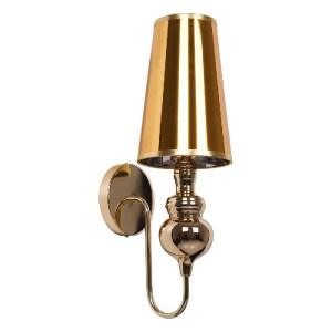 glo-01497-01497_0 GLOBOSTAR® LAURA 01497 ΜΟΝΤΕΡΝΟ ΕΠΙΤΟΙΧΙΟ ΦΩΤΙΣΤΙΚΟ ΑΠΛΙΚΑ ΜΟΝΟΦΩΤΟ 1 X E27 IP20 ΧΡΥΣΟ ΜΕΤ