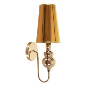 glo-01497-01497_3 GLOBOSTAR® LAURA 01497 ΜΟΝΤΕΡΝΟ ΕΠΙΤΟΙΧΙΟ ΦΩΤΙΣΤΙΚΟ ΑΠΛΙΚΑ ΜΟΝΟΦΩΤΟ 1 X E27 IP20 ΧΡΥΣΟ ΜΕΤ