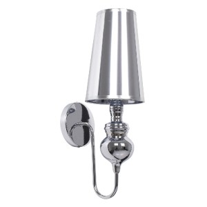 glo-01498-01498_0 GLOBOSTAR® LAURA 01498 ΜΟΝΤΕΡΝΟ ΕΠΙΤΟΙΧΙΟ ΦΩΤΙΣΤΙΚΟ ΑΠΛΙΚΑ ΜΟΝΟΦΩΤΟ 1 X E27 IP20 ΑΣΗΜΙ ΜΕΤ
