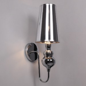 glo-01498-01498_2 GLOBOSTAR® LAURA 01498 ΜΟΝΤΕΡΝΟ ΕΠΙΤΟΙΧΙΟ ΦΩΤΙΣΤΙΚΟ ΑΠΛΙΚΑ ΜΟΝΟΦΩΤΟ 1 X E27 IP20 ΑΣΗΜΙ ΜΕΤ