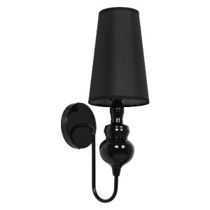 glo-01500-01500_0 GLOBOSTAR® LAURA 01500 ΜΟΝΤΕΡΝΟ ΕΠΙΤΟΙΧΙΟ ΦΩΤΙΣΤΙΚΟ ΑΠΛΙΚΑ ΜΟΝΟΦΩΤΟ 1 X E27 IP20 ΜΑΥΡΟ ΜΕΤ