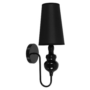 glo-01500-01500_3 GLOBOSTAR® LAURA 01500 ΜΟΝΤΕΡΝΟ ΕΠΙΤΟΙΧΙΟ ΦΩΤΙΣΤΙΚΟ ΑΠΛΙΚΑ ΜΟΝΟΦΩΤΟ 1 X E27 IP20 ΜΑΥΡΟ ΜΕΤ