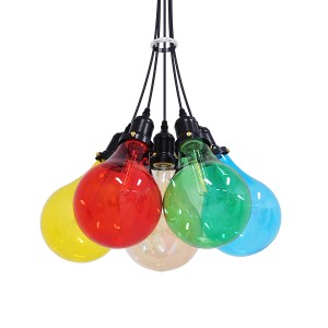glo-01508-01508_0 GLOBOSTAR® PARTY 01508 ΜΟΝΤΕΡΝΟ ΚΡΕΜΑΣΤΟ ΦΩΤΙΣΤΙΚΟ ΑΝΑΡΤΗΣΗ ΠΟΛΥΦΩΤΟ 5 X E27 IP20 ΠΟΛΥΧΡΩΜ