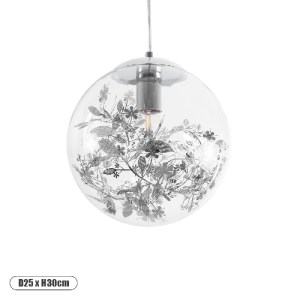 glo-01510-01510_0 GLOBOSTAR® HARPER 01510 ΜΟΝΤΕΡΝΟ ΚΡΕΜΑΣΤΟ ΦΩΤΙΣΤΙΚΟ ΜΠΑΛΑ ΜΟΝΟΦΩΤΟ 1 X E27 IP20 ΔΙΑΦΑΝΟ ΓΥ