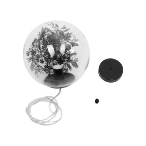 glo-01512-01512_10 GLOBOSTAR® HARPER 01512 ΜΟΝΤΕΡΝΟ ΚΡΕΜΑΣΤΟ ΦΩΤΙΣΤΙΚΟ ΜΠΑΛΑ ΜΟΝΟΦΩΤΟ 1 X E27 IP20 ΔΙΑΦΑΝΟ ΓΥ