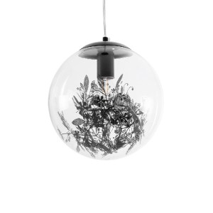 glo-01512-01512_2 GLOBOSTAR® HARPER 01512 ΜΟΝΤΕΡΝΟ ΚΡΕΜΑΣΤΟ ΦΩΤΙΣΤΙΚΟ ΜΠΑΛΑ ΜΟΝΟΦΩΤΟ 1 X E27 IP20 ΔΙΑΦΑΝΟ ΓΥ