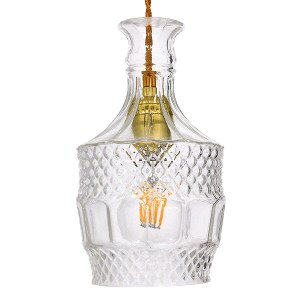 glo-01513-01513_5 GLOBOSTAR® WHISKEY 01513 VINTAGE ΚΡΕΜΑΣΤΟ ΦΩΤΙΣΤΙΚΟ ΑΝΑΡΤΗΣΗ ΜΟΝΟΦΩΤΟ 1 X E27 IP20 ΔΙΑΦΑΝΟ