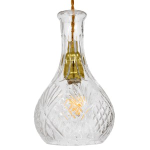 glo-01514-01514_0 GLOBOSTAR® WHISKEY 01514 VINTAGE ΚΡΕΜΑΣΤΟ ΦΩΤΙΣΤΙΚΟ ΑΝΑΡΤΗΣΗ ΜΟΝΟΦΩΤΟ 1 X E27 IP20 ΔΙΑΦΑΝΟ