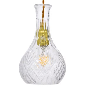 glo-01514-01514_5 GLOBOSTAR® WHISKEY 01514 VINTAGE ΚΡΕΜΑΣΤΟ ΦΩΤΙΣΤΙΚΟ ΑΝΑΡΤΗΣΗ ΜΟΝΟΦΩΤΟ 1 X E27 IP20 ΔΙΑΦΑΝΟ