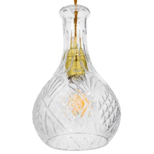 glo-01514-01514_6 GLOBOSTAR® WHISKEY 01514 VINTAGE ΚΡΕΜΑΣΤΟ ΦΩΤΙΣΤΙΚΟ ΑΝΑΡΤΗΣΗ ΜΟΝΟΦΩΤΟ 1 X E27 IP20 ΔΙΑΦΑΝΟ