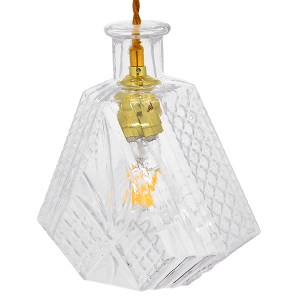 glo-01515-01515_5 GLOBOSTAR® WHISKEY 01515 VINTAGE ΚΡΕΜΑΣΤΟ ΦΩΤΙΣΤΙΚΟ ΑΝΑΡΤΗΣΗ ΜΟΝΟΦΩΤΟ 1 X E27 IP20 ΔΙΑΦΑΝΟ