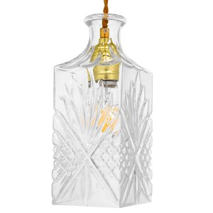 glo-01516-01516_5 GLOBOSTAR® WHISKEY 01516 VINTAGE ΚΡΕΜΑΣΤΟ ΦΩΤΙΣΤΙΚΟ ΑΝΑΡΤΗΣΗ ΜΟΝΟΦΩΤΟ 1 X E27 IP20 ΔΙΑΦΑΝΟ