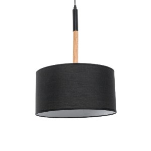 glo-01517-01517_2 GLOBOSTAR® BRONX 01517 ΜΟΝΤΕΡΝΟ ΚΡΕΜΑΣΤΟ ΦΩΤΙΣΤΙΚΟ ΚΑΠΕΛΟ ΜΟΝΟΦΩΤΟ 1 X E27 IP20 ΜΑΥΡΟ ΥΦΑΣ
