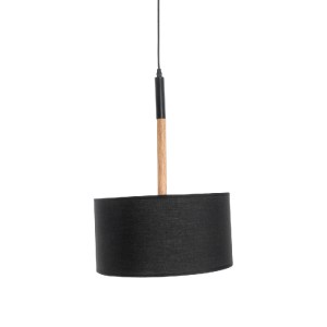 glo-01517-01517_5 GLOBOSTAR® BRONX 01517 ΜΟΝΤΕΡΝΟ ΚΡΕΜΑΣΤΟ ΦΩΤΙΣΤΙΚΟ ΚΑΠΕΛΟ ΜΟΝΟΦΩΤΟ 1 X E27 IP20 ΜΑΥΡΟ ΥΦΑΣ